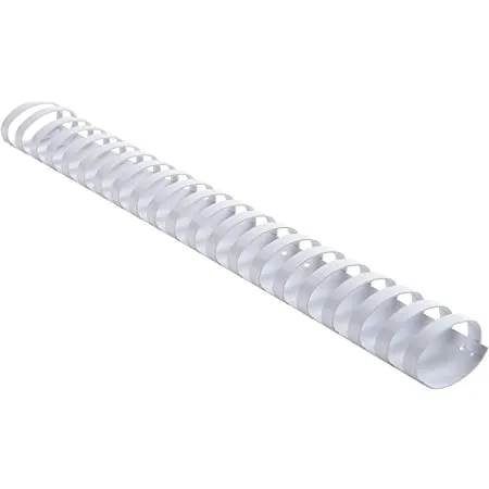 GBC BINDING COMB ROUND 21RG 8MM WHITE