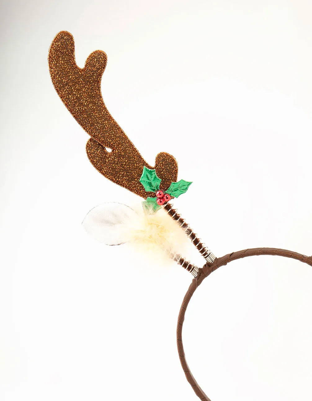 Glitter Reindeer Headband