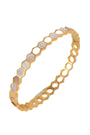 Gold Plated Titanium Stainless Steel Bracelet