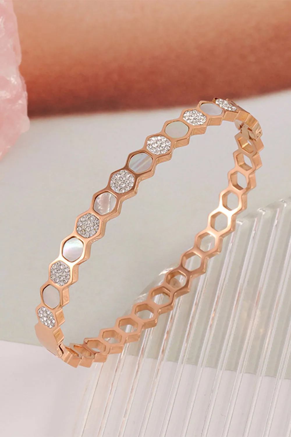 Gold Plated Titanium Stainless Steel Bracelet