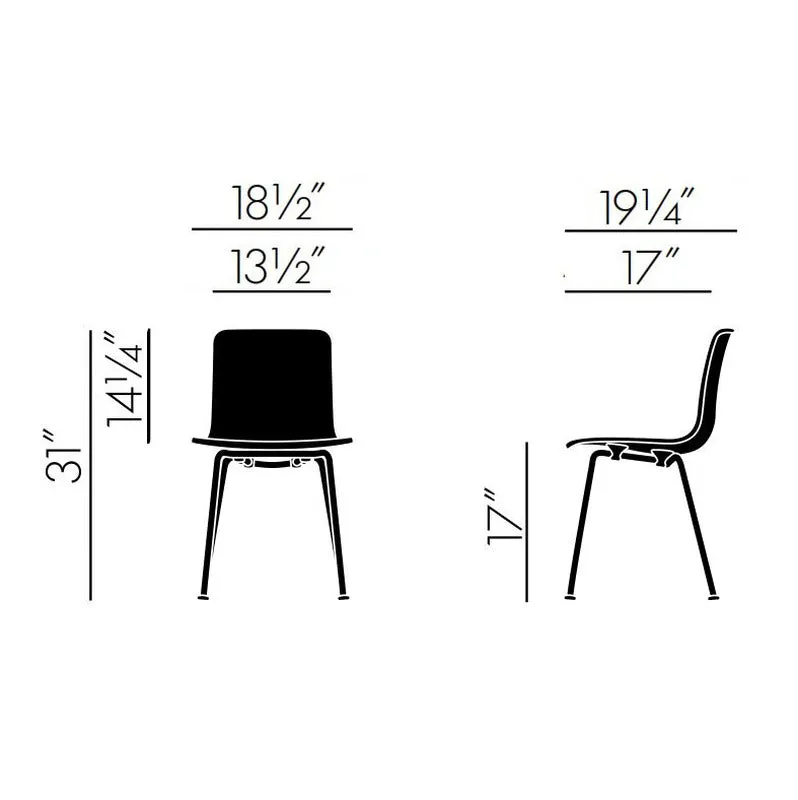 HAL Tube Stackable Chair