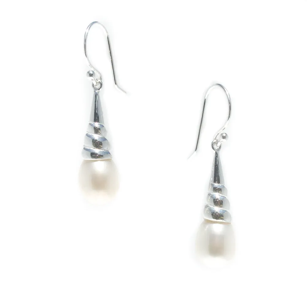 Horizontal Falls Pearl Earrings