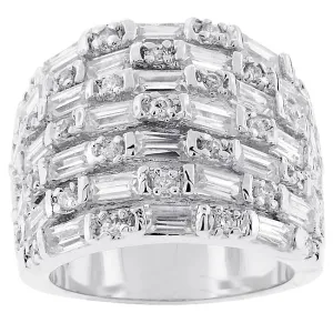 Idarah Multi Row Wide Band Ring  | 9ct