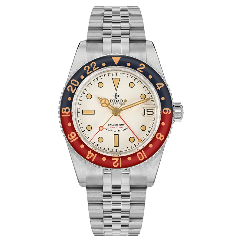 IXDAO 6542 904L Stainless Steel NH34 GMT Watch