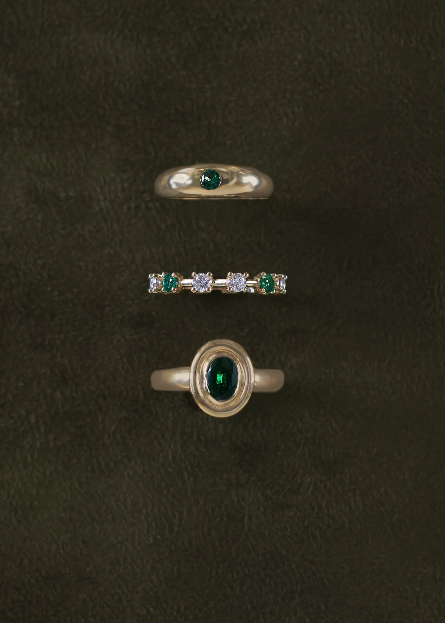 Jardin Oval Ring Emerald