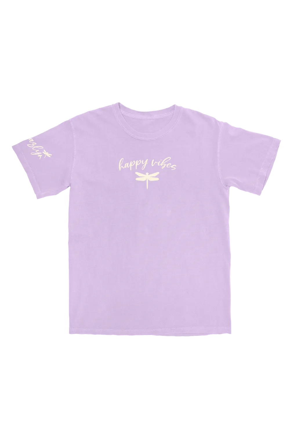 Jazlyn Jade 'Happy Vibes' Orchid T-Shirt