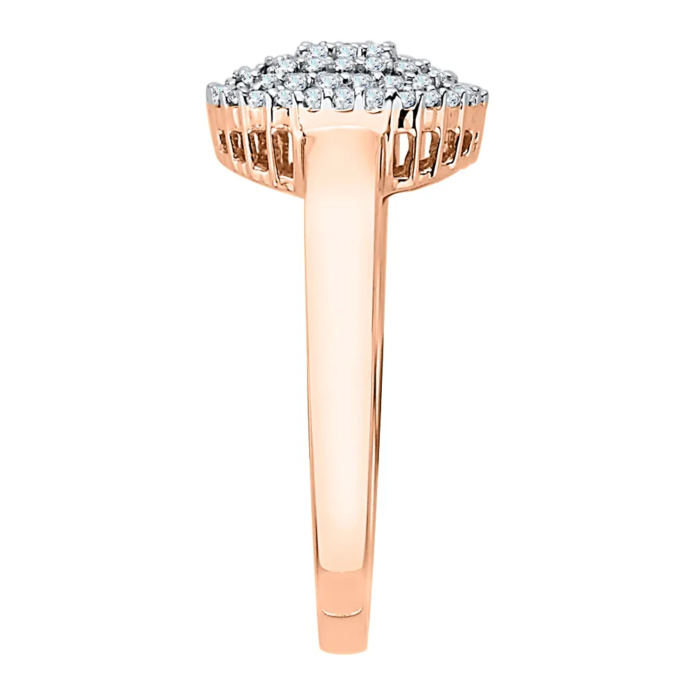 KATARINA Diamond Cluster Cocktail Ring (1/3 cttw, J-K, SI2-I1)