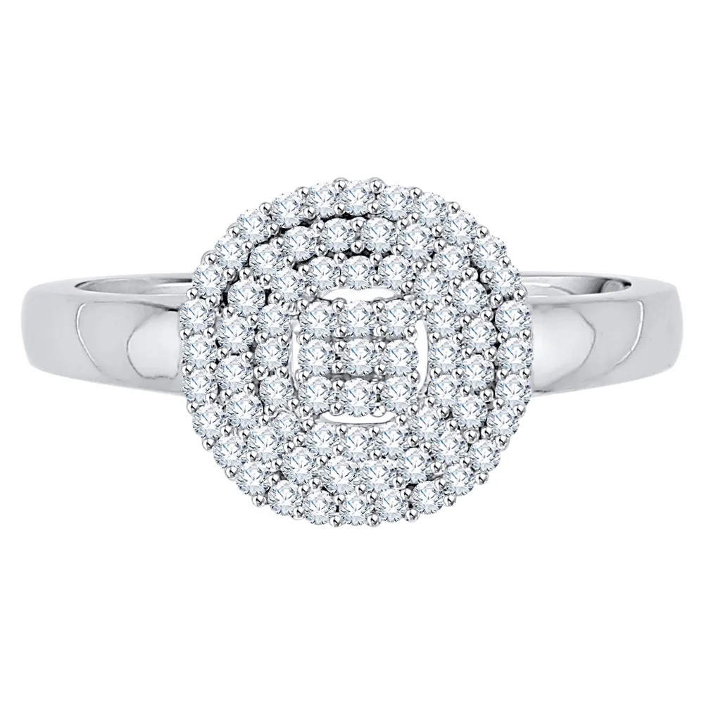 KATARINA Diamond Cluster Cocktail Ring (1/3 cttw, J-K, SI2-I1)