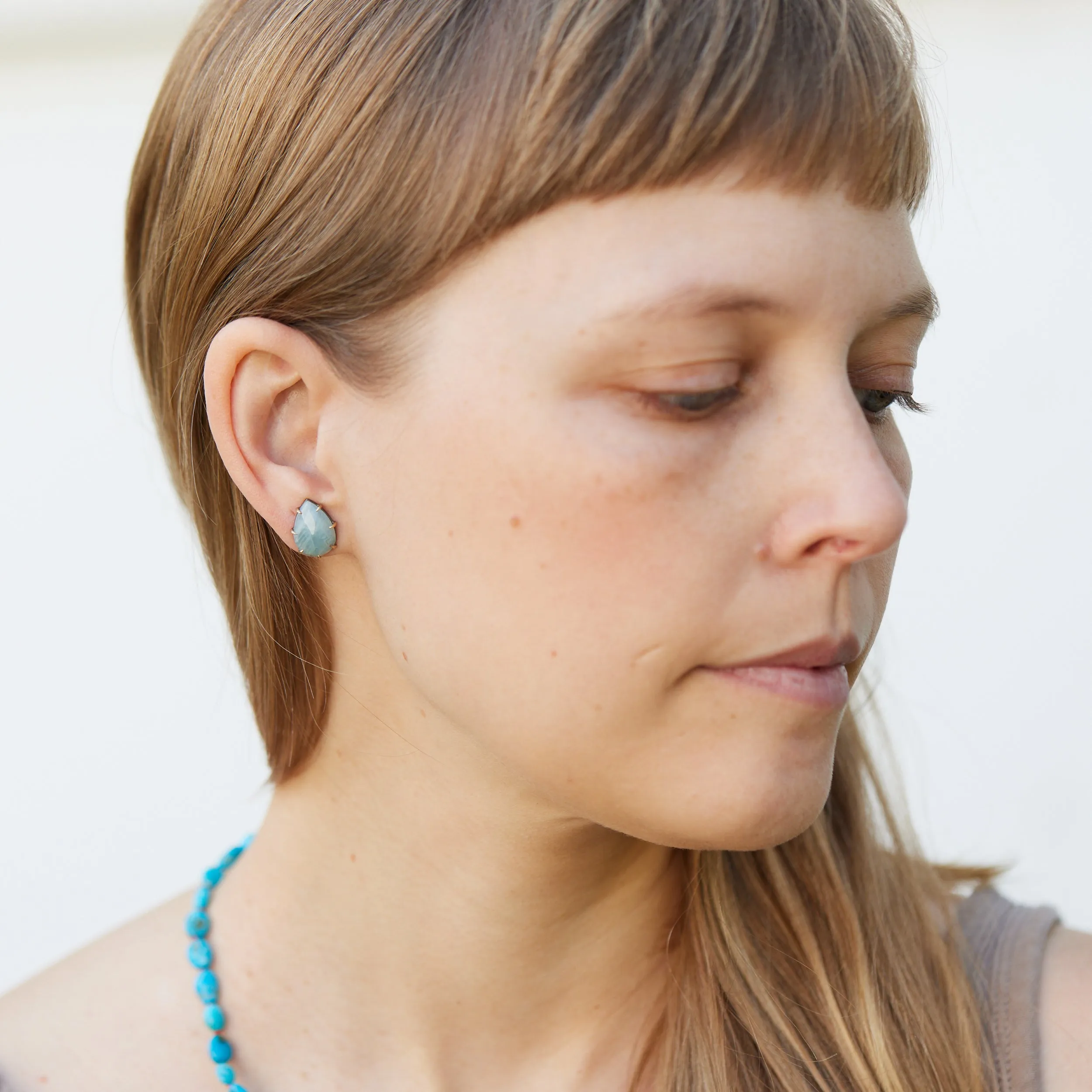 Larmes Aquamarine Vanity Studs