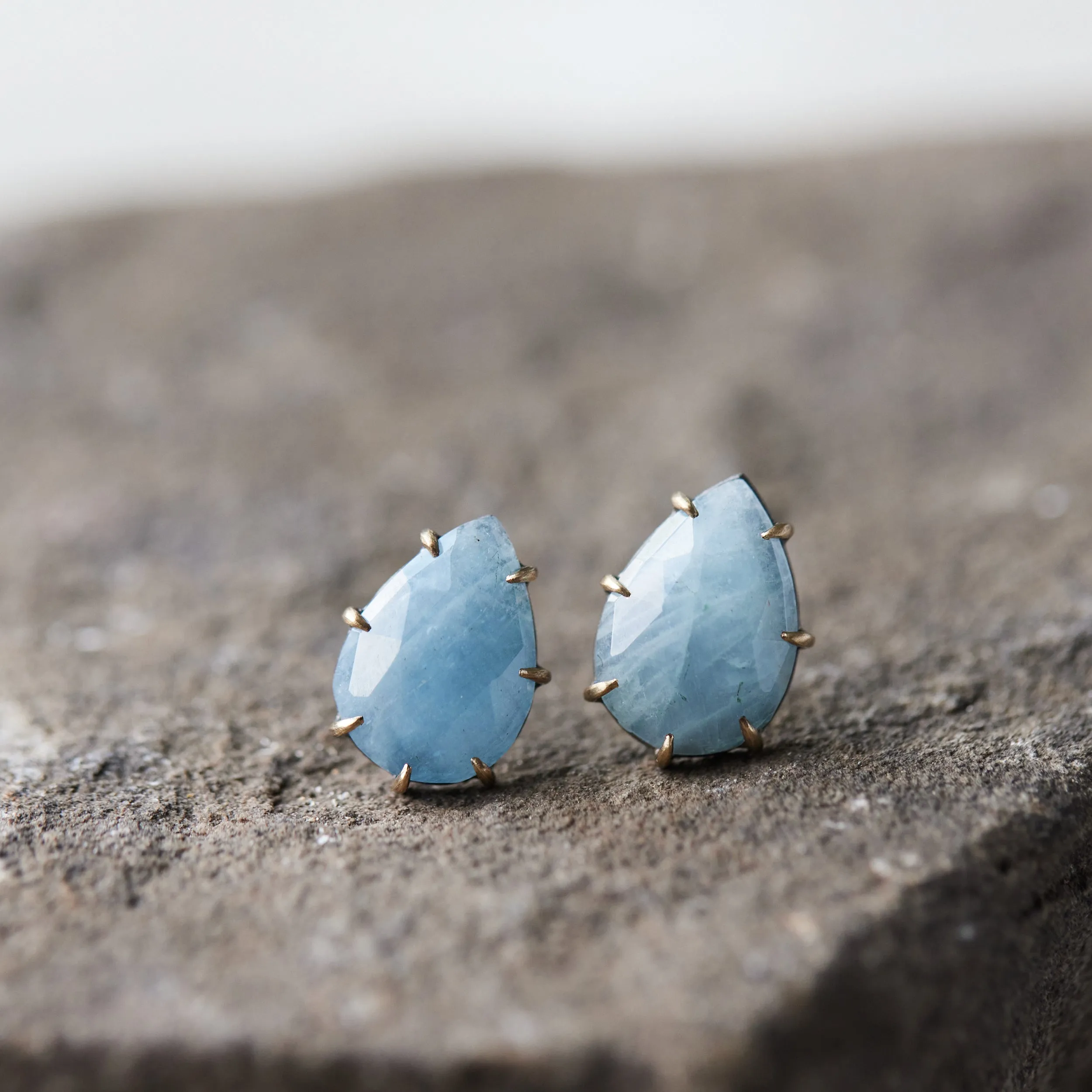 Larmes Aquamarine Vanity Studs