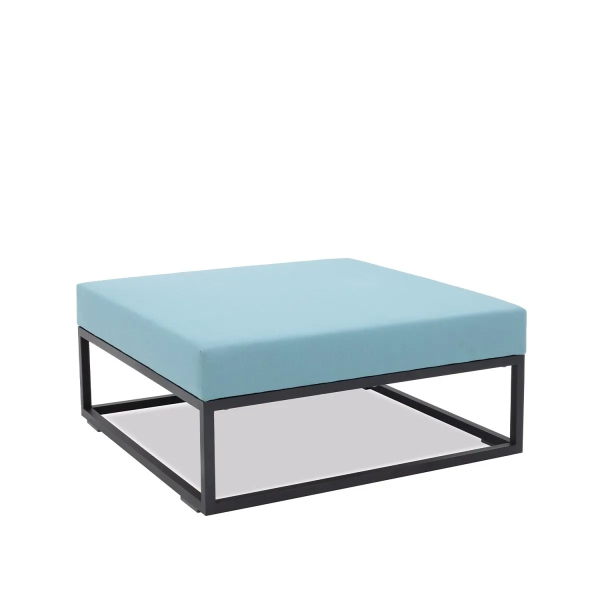 Latitude Aquamarine Ottoman