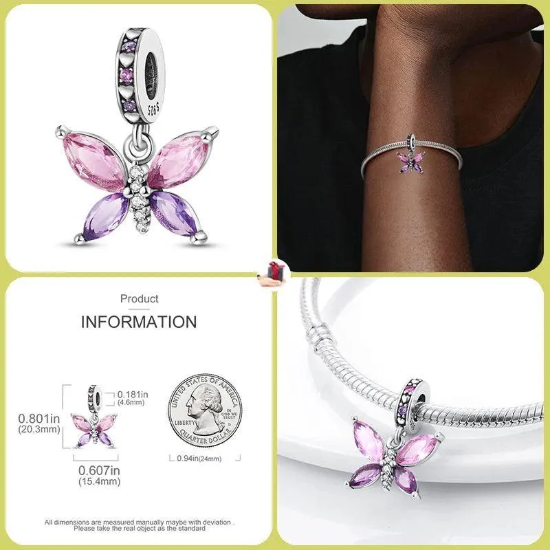 Luminous Firefly Star Dog Charm Beads: Enchanting Pandora Bracelet Accessories