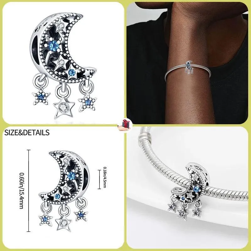 Luminous Firefly Star Dog Charm Beads: Enchanting Pandora Bracelet Accessories