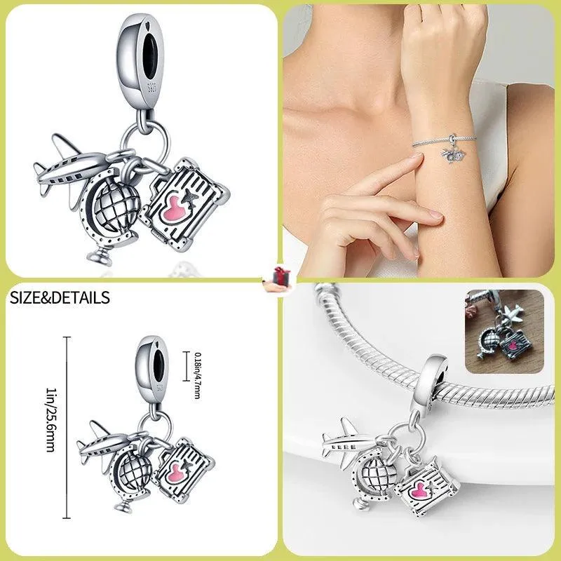 Luminous Firefly Star Dog Charm Beads: Enchanting Pandora Bracelet Accessories