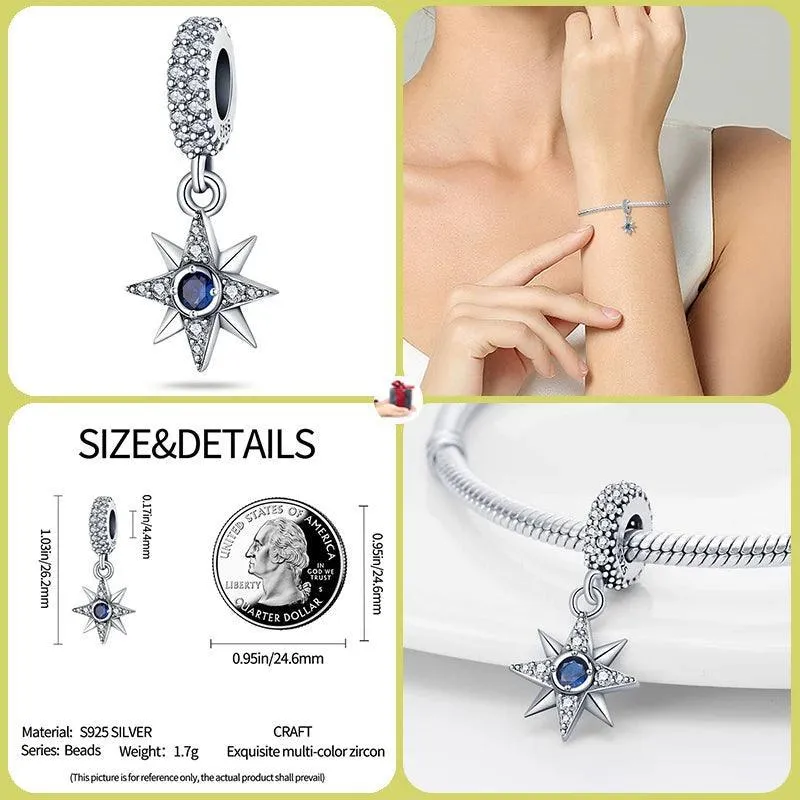 Luminous Firefly Star Dog Charm Beads: Enchanting Pandora Bracelet Accessories