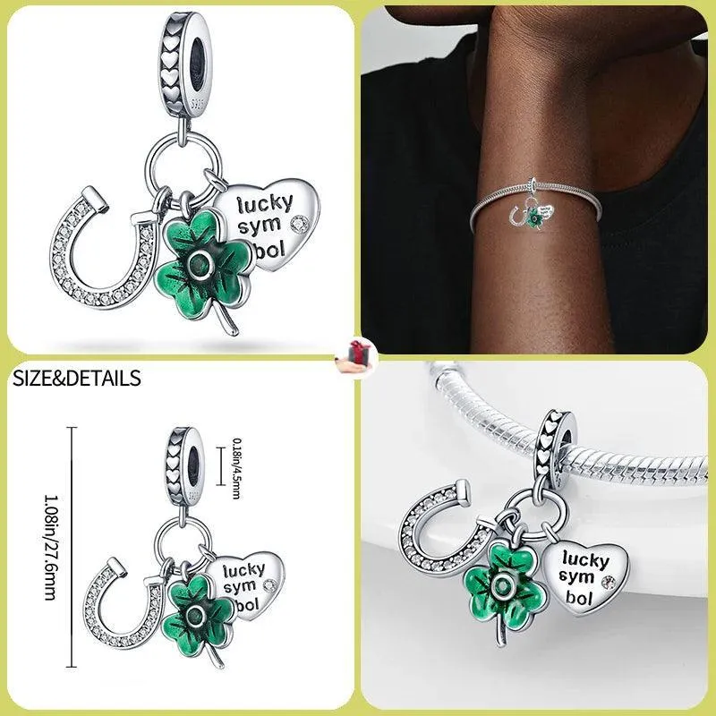 Luminous Firefly Star Dog Charm Beads: Enchanting Pandora Bracelet Accessories