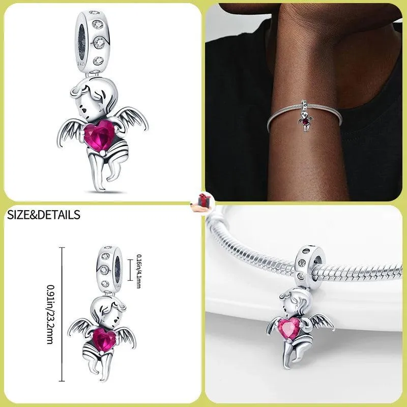 Luminous Firefly Star Dog Charm Beads: Enchanting Pandora Bracelet Accessories