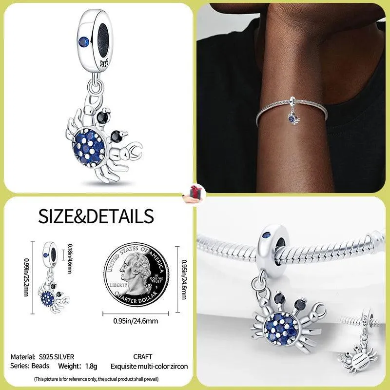 Luminous Firefly Star Dog Charm Beads: Enchanting Pandora Bracelet Accessories