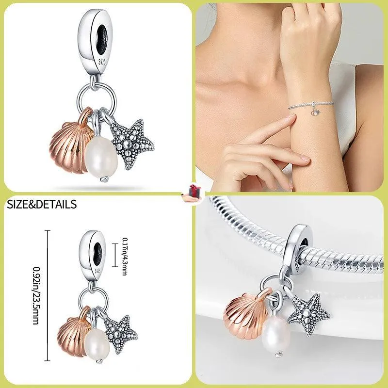 Luminous Firefly Star Dog Charm Beads: Enchanting Pandora Bracelet Accessories