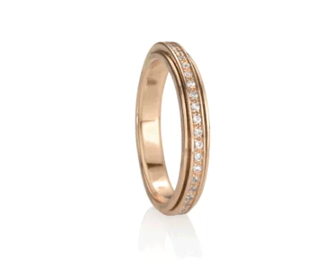 Lunar 14K Rose Gold Vermeil Meditation Ring