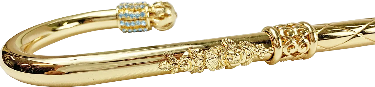 Luxury Gold plated 24K walking stick