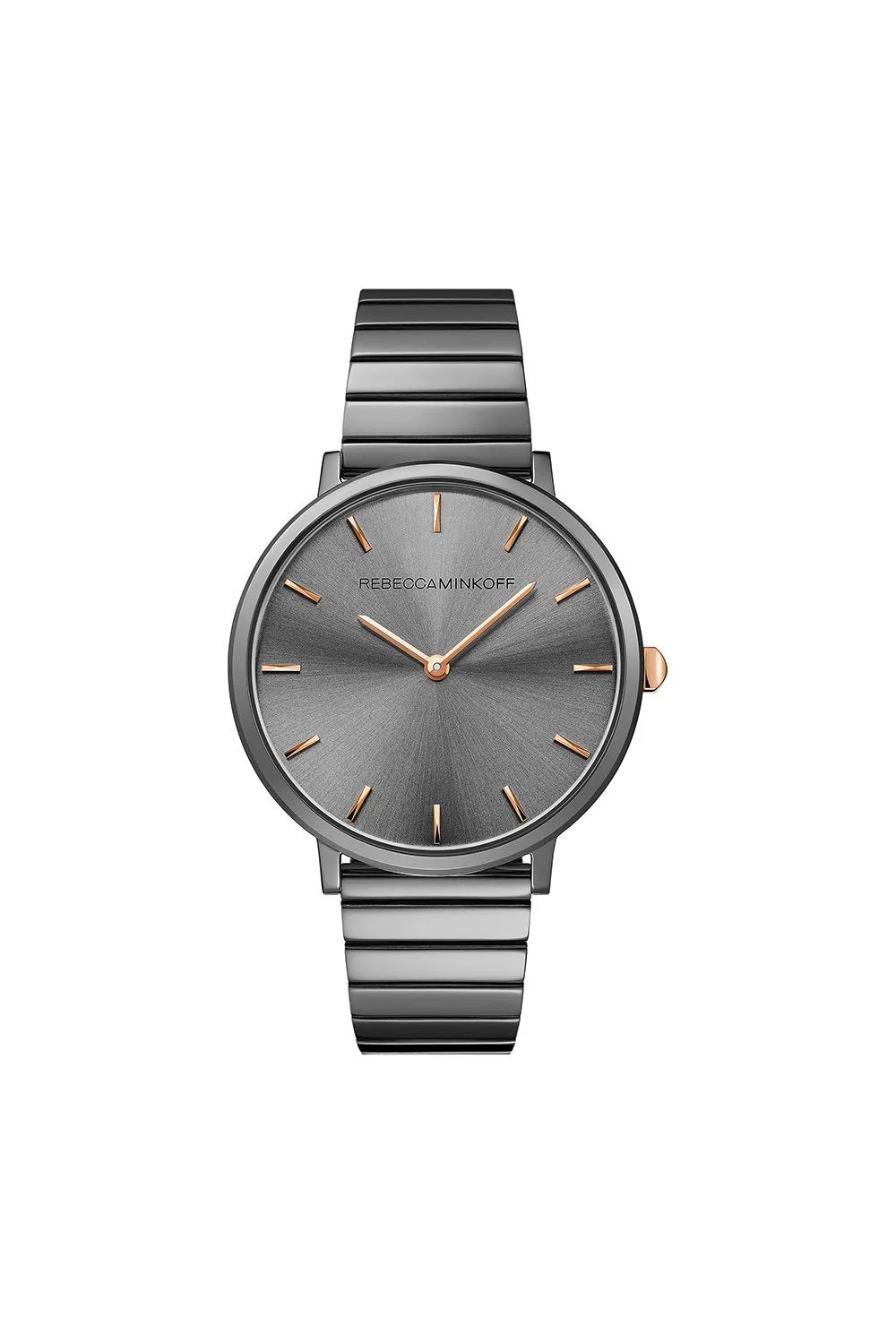 Major Gunmetal Tone Bracelet Watch, 35MM