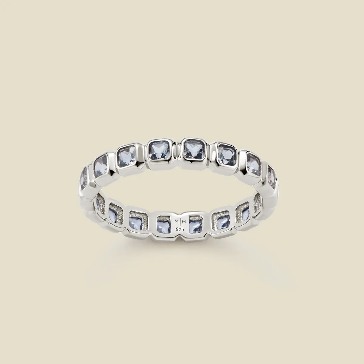 March Birthstone Eternity Ring