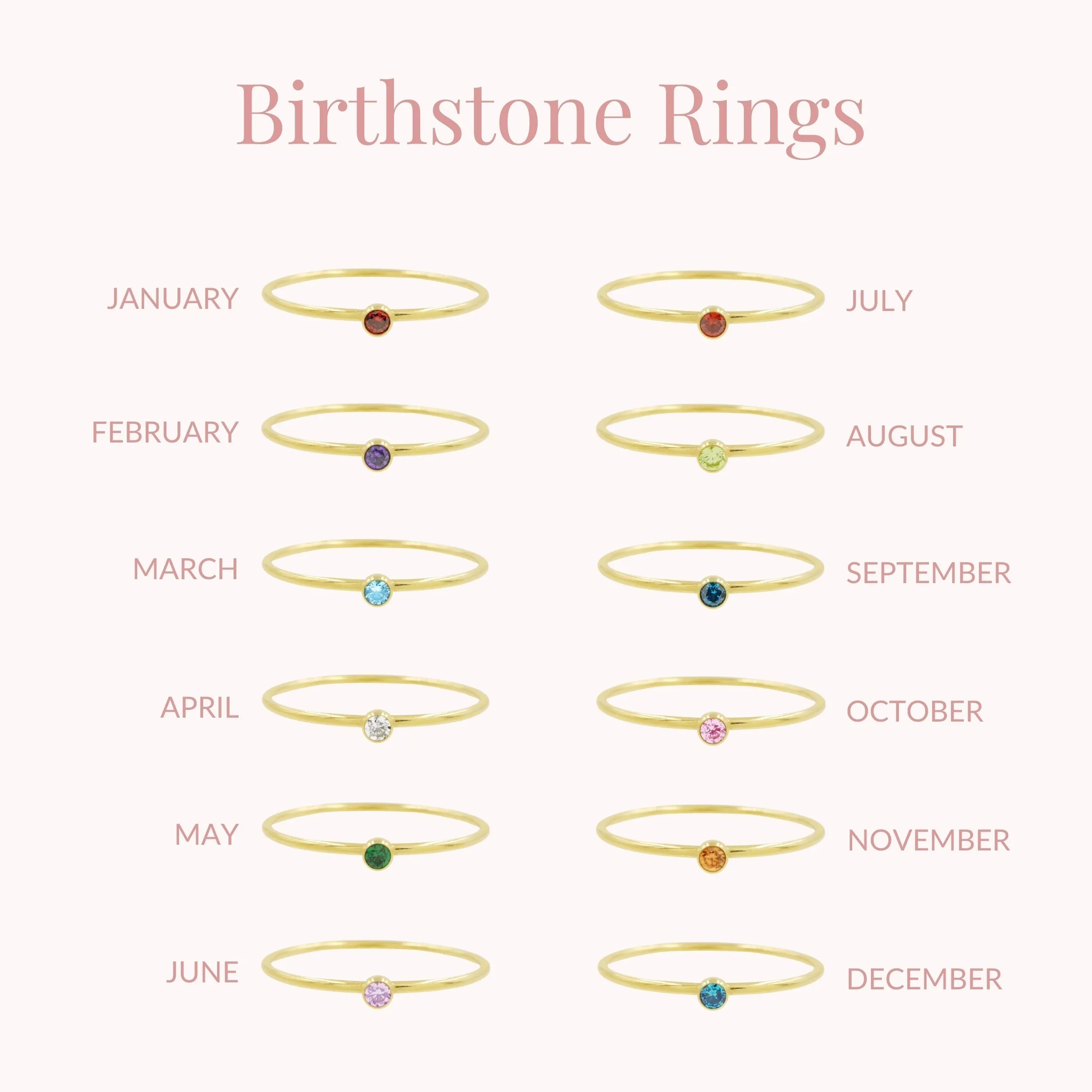 March Birthstone Ring