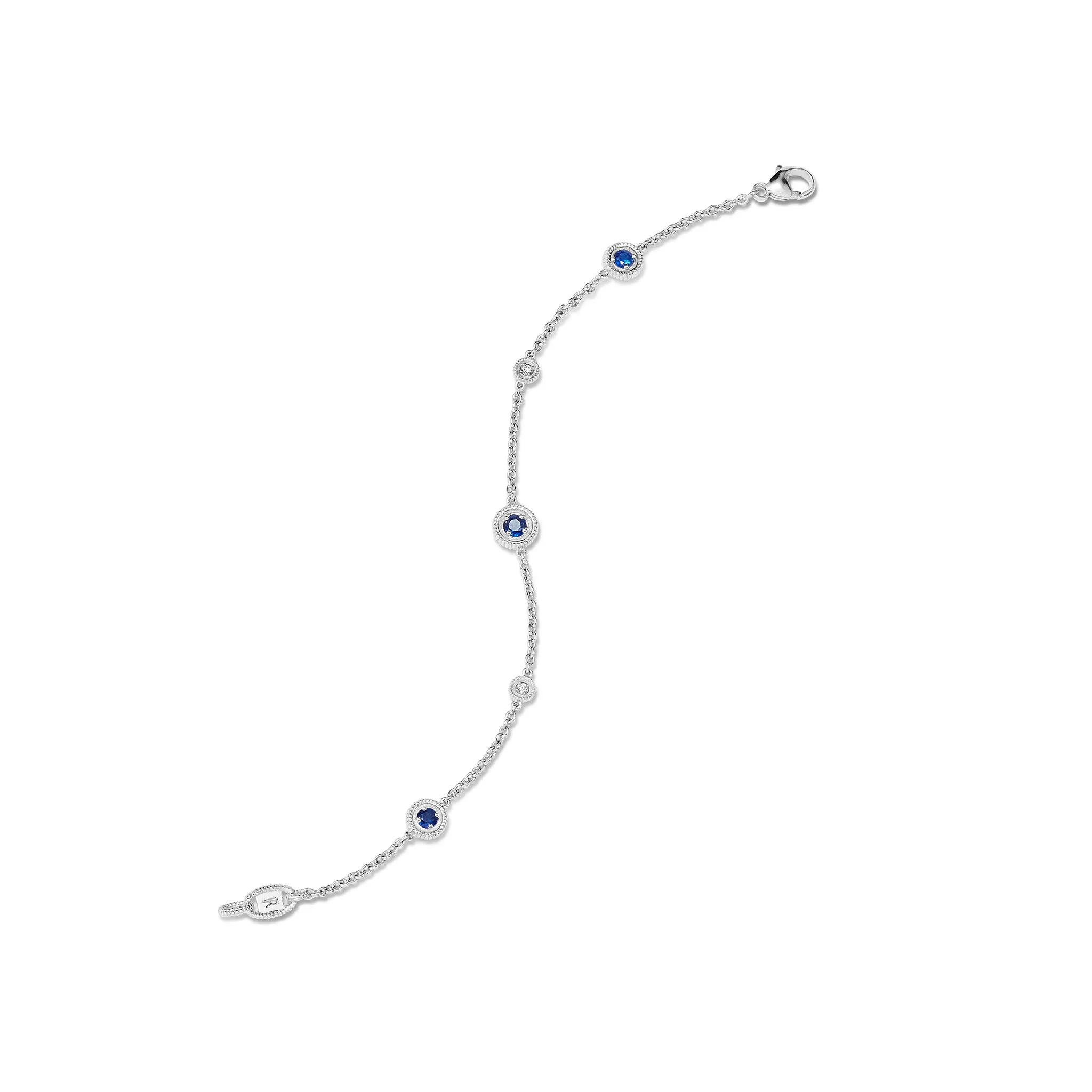 Max Bracelet with Blue Sapphire and Diamonds