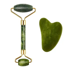 Natural Face Massager For Guasha Scraper Jade Roller Massage Face Gua sha Scraper Jade Roller Microniddle Roller Face Massager