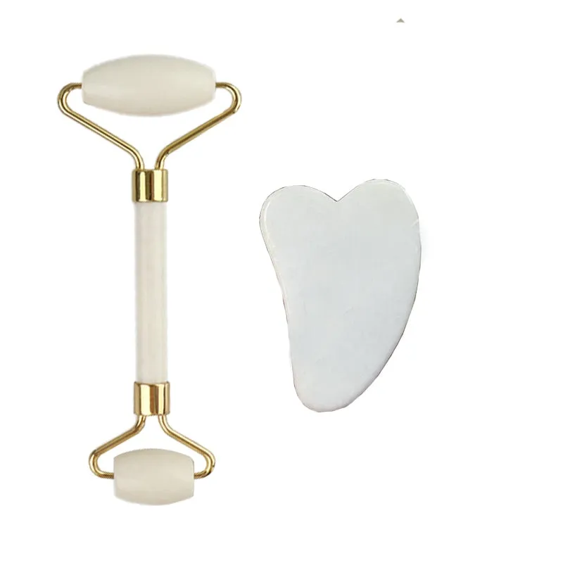 Natural Face Massager For Guasha Scraper Jade Roller Massage Face Gua sha Scraper Jade Roller Microniddle Roller Face Massager