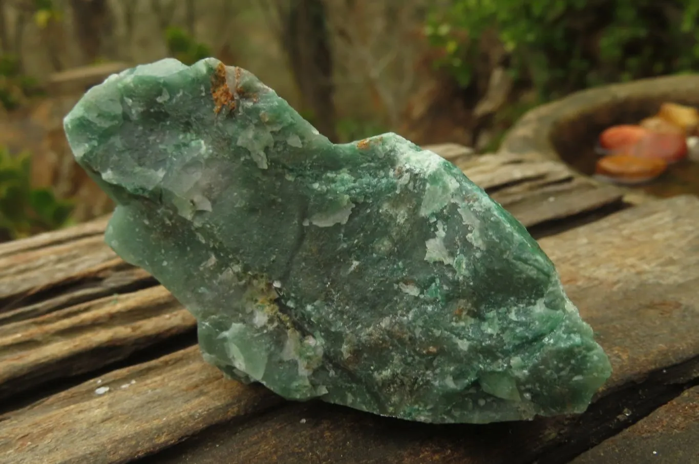 Natural Green Jade Specimens x 24 From Nsaje, Malawi