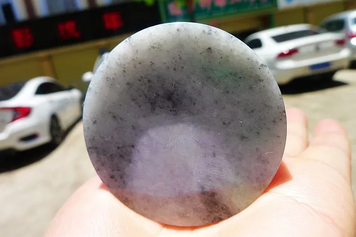 Natural Jade Rough Jadeite Raw (121g,5.2X5.2X1.6cm)