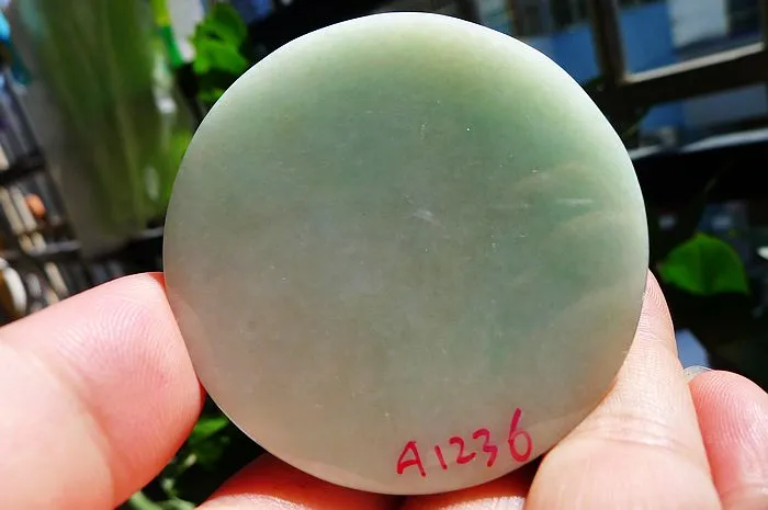 Natural Jade Rough Jadeite Raw S-(120g,5.5X1.55cm)