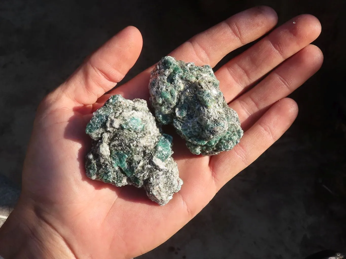 Natural Rare Emerald Mica In Matrix Cobbed Specimens x 20 From Mutoko, Zimbabwe