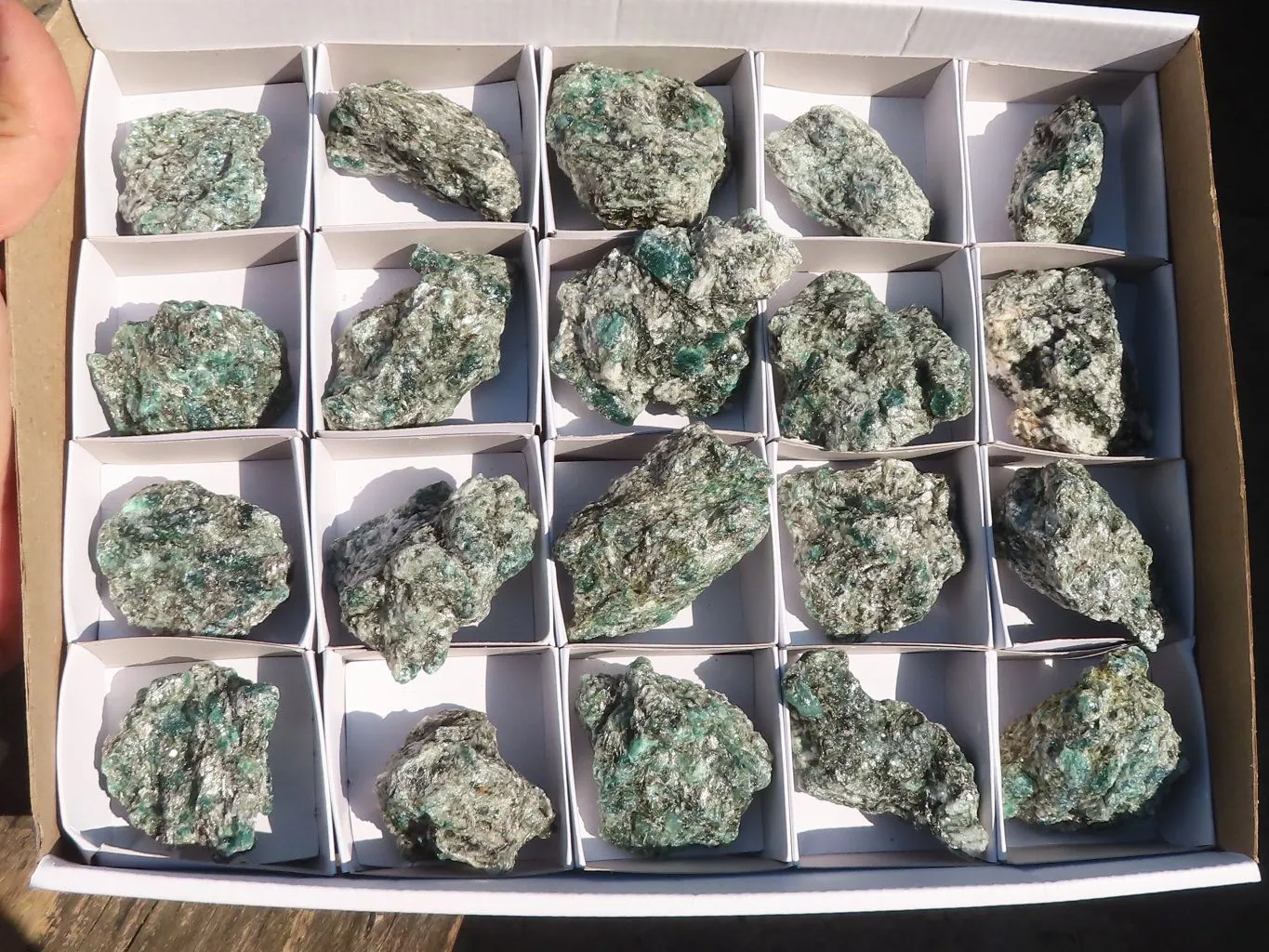 Natural Rare Emerald Mica In Matrix Cobbed Specimens x 20 From Mutoko, Zimbabwe