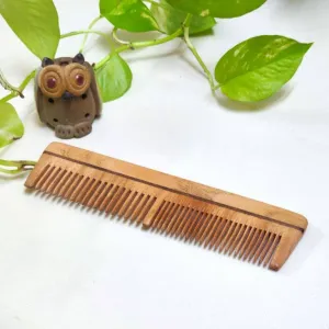 Neem Comb- Neem Wood Dual teeth Comb