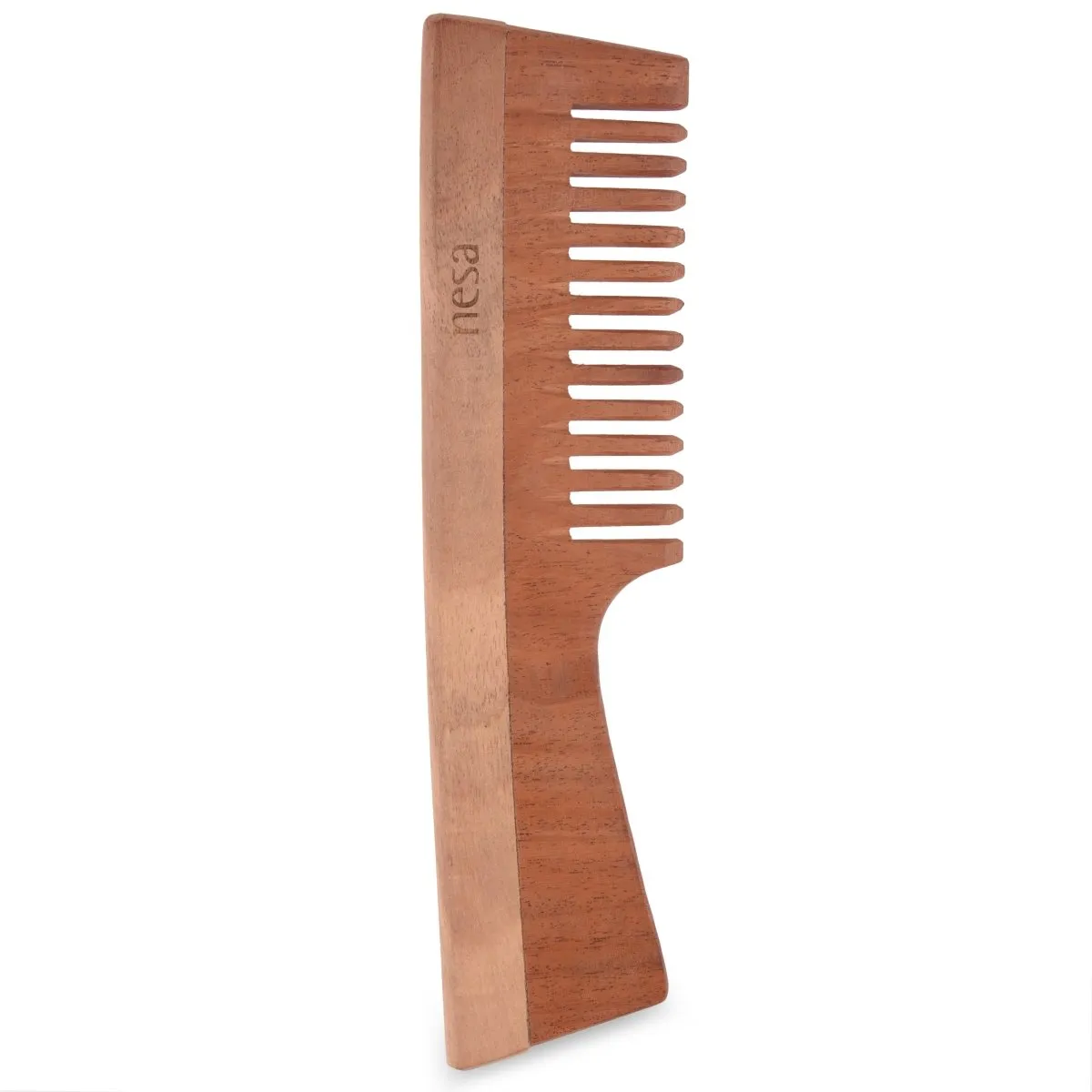 Neem Wood Comb | Wide tooth with handle | Controls hair fall, dandruff | For healthy & beautiful hair