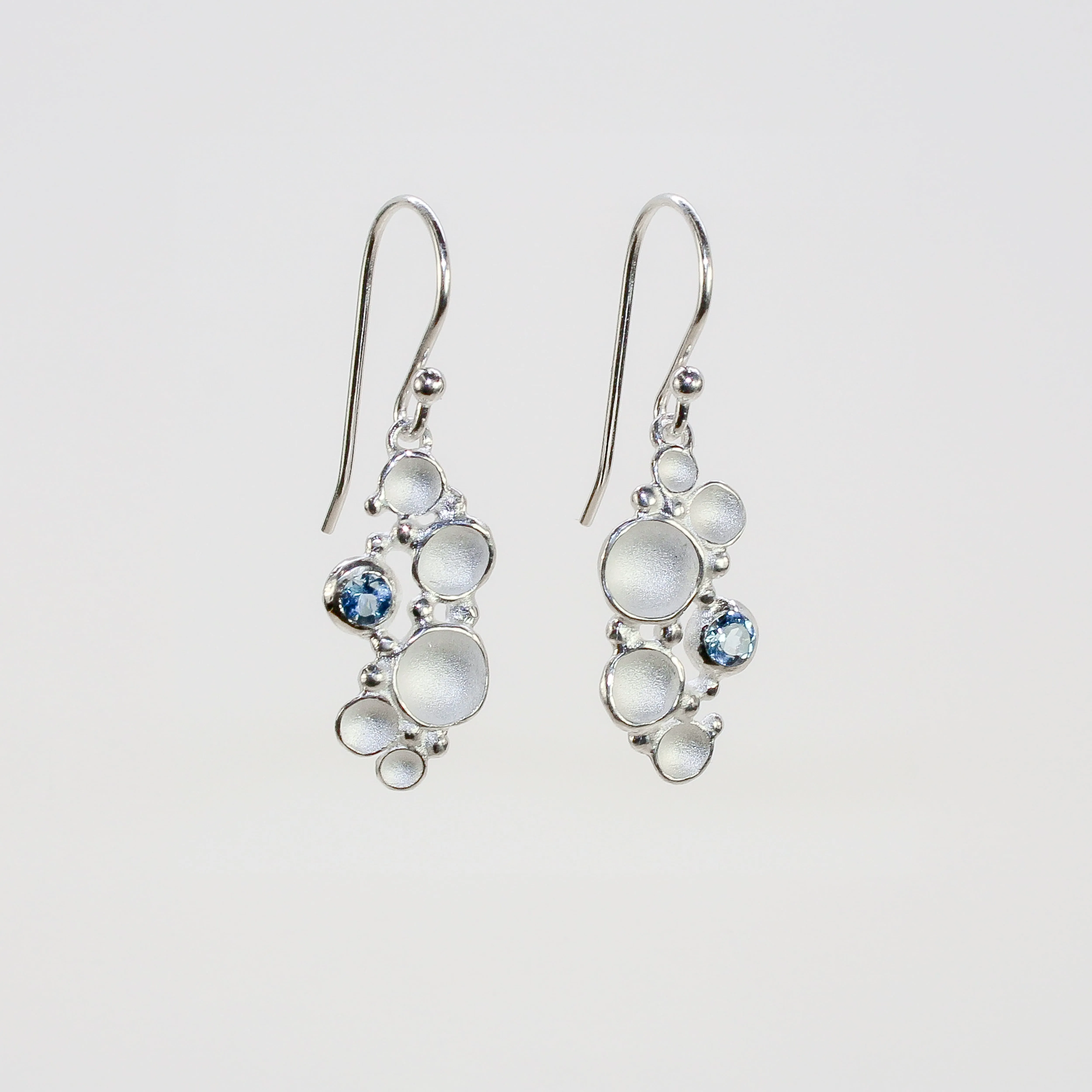 NEW! Sea Foam Drop Earrings with Aquamarine by Sarah Richardson