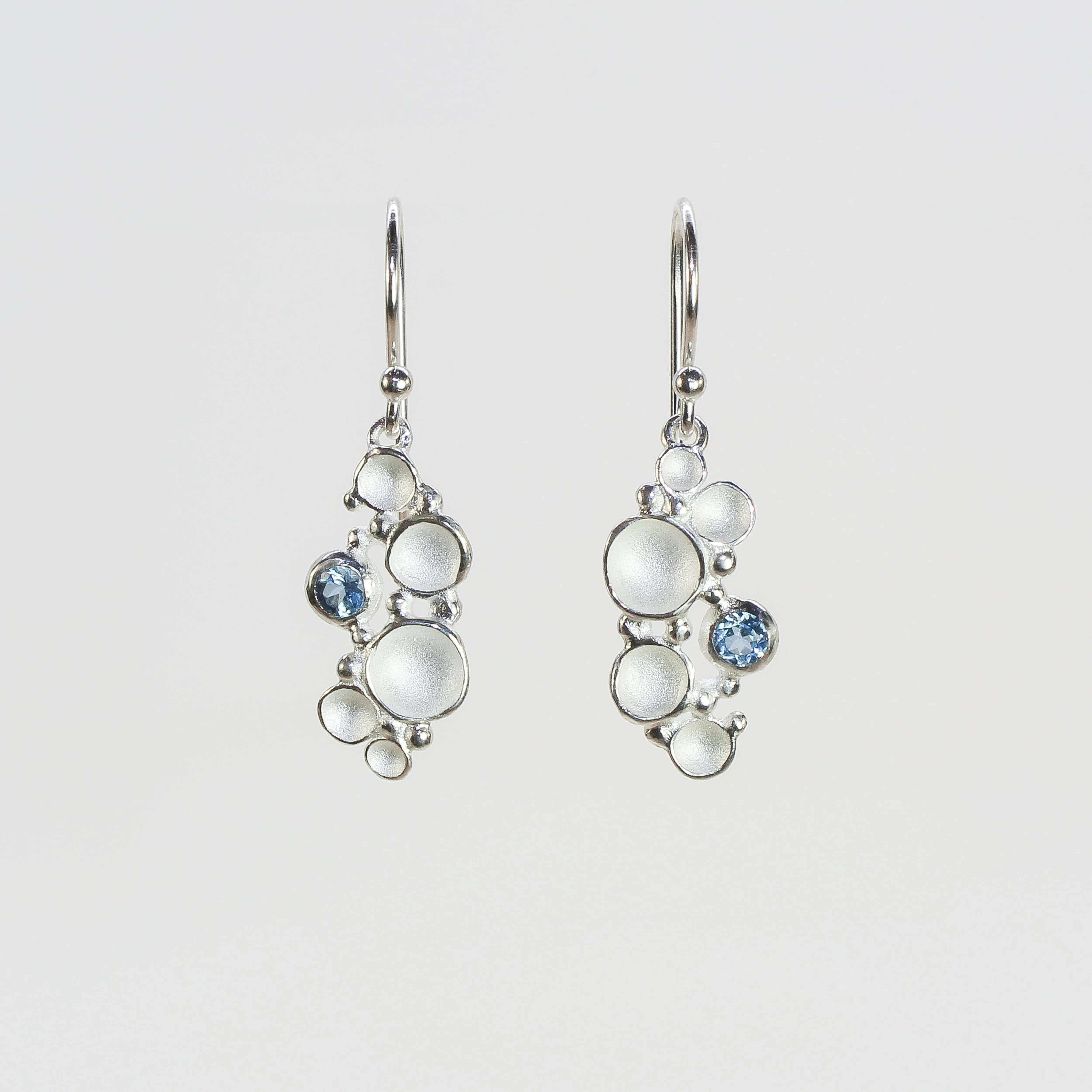 NEW! Sea Foam Drop Earrings with Aquamarine by Sarah Richardson