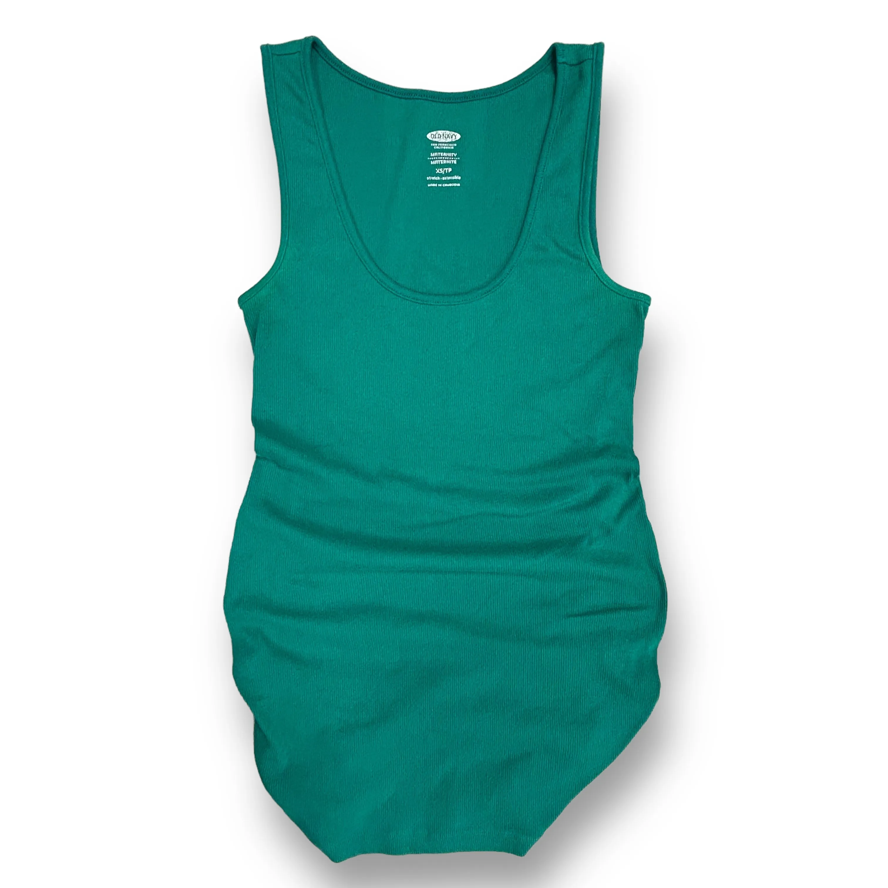 Old Navy Size XS Emerald Ribbed Maternity Tank