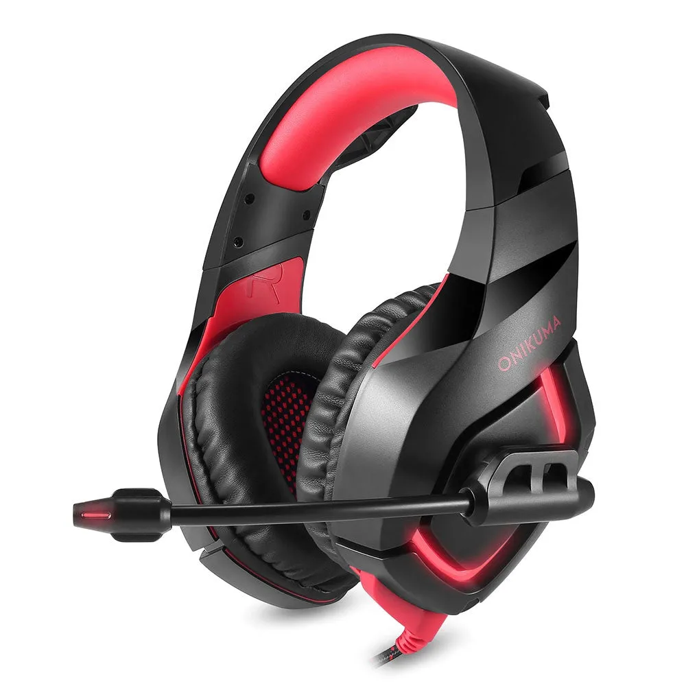 ONIKUMA K1 LED Light Gaming Headset with Mic