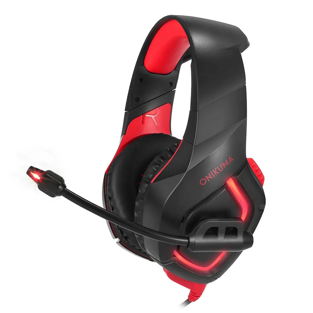 ONIKUMA K1 LED Light Gaming Headset with Mic