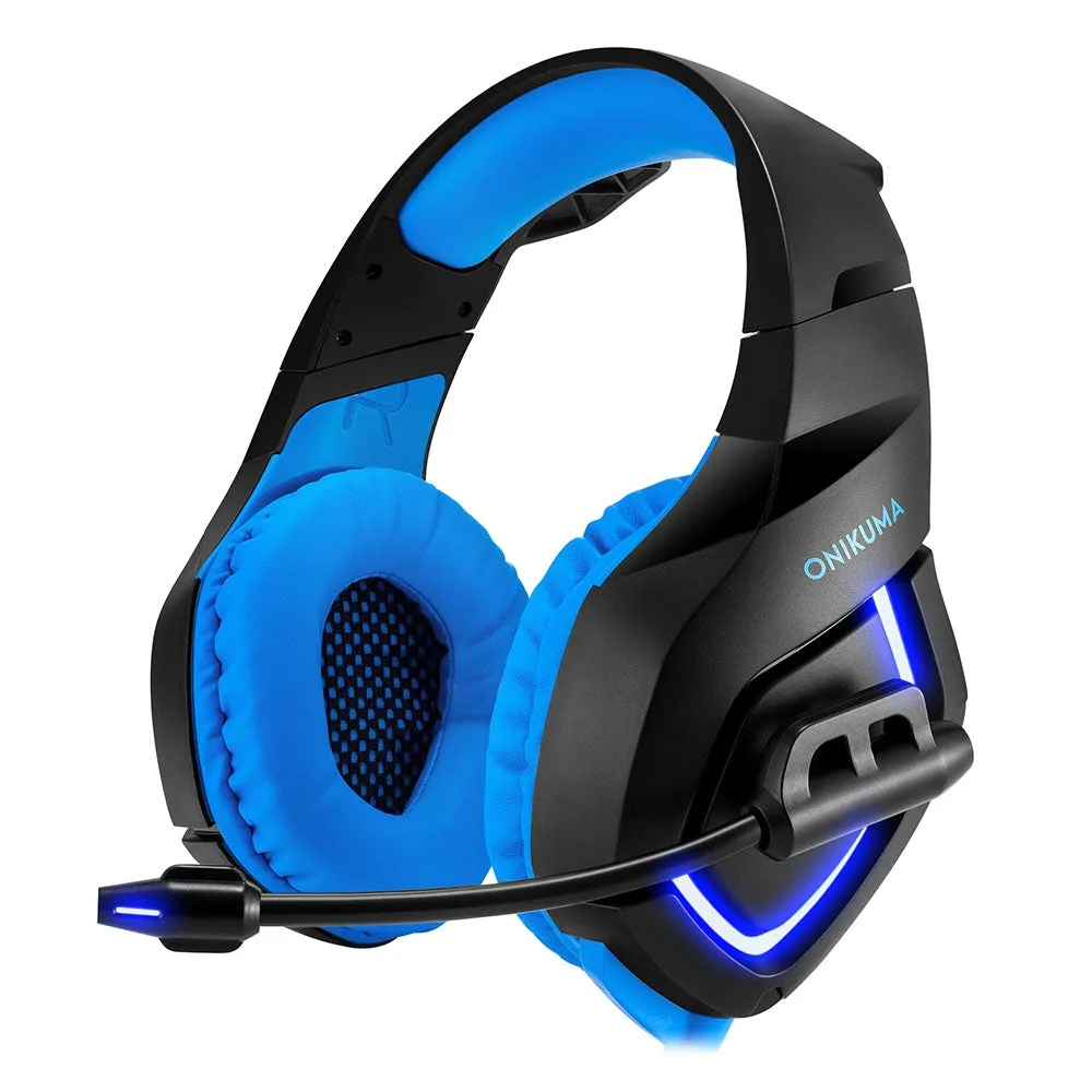 ONIKUMA K1 LED Light Gaming Headset with Mic