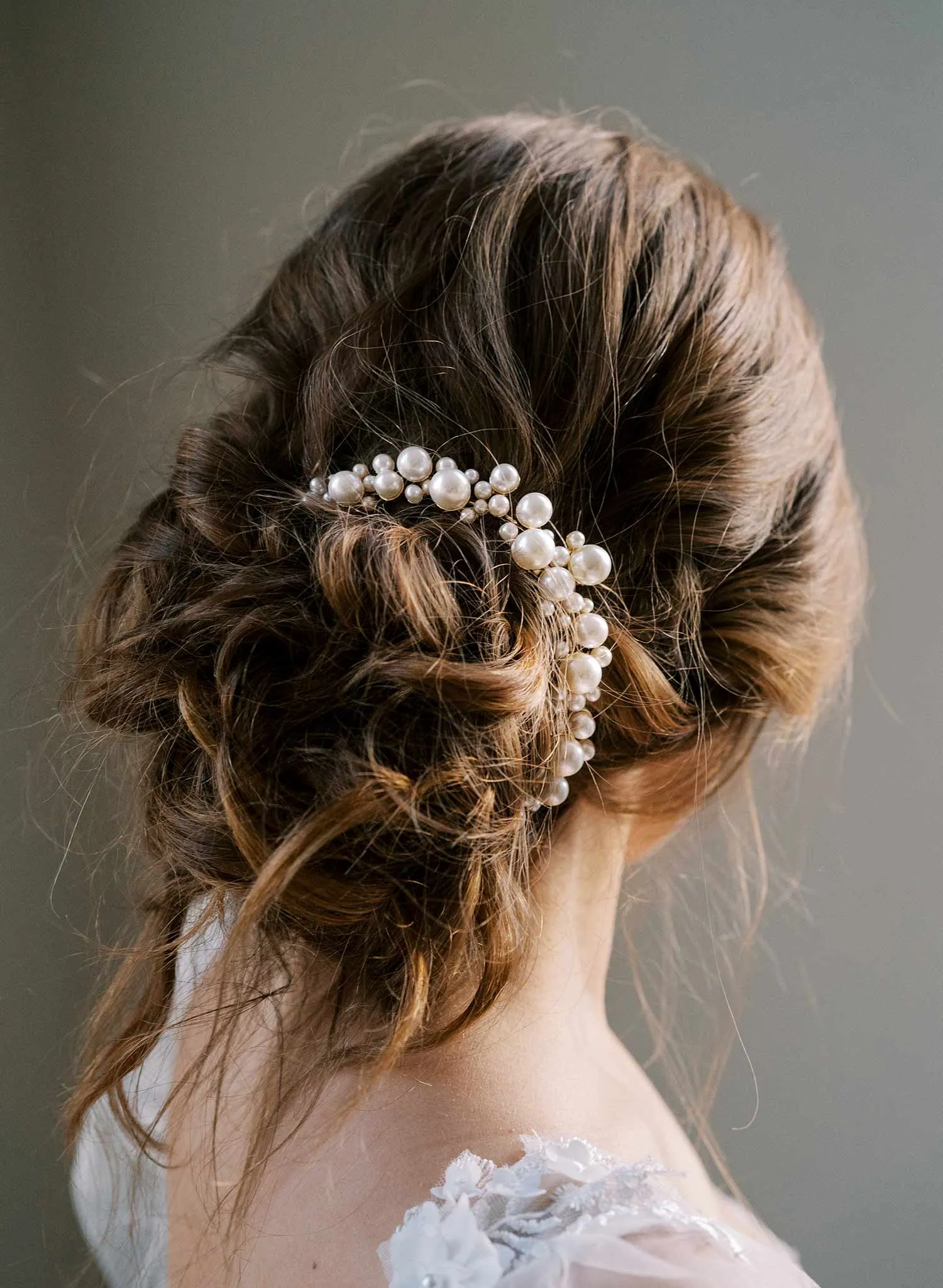 Pearl droplets hair comb - Style #2423