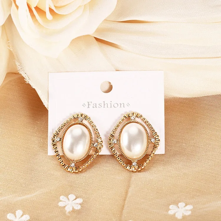 Pearl Earrings Fashion Jewelry