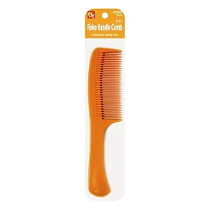 PLASTIC COMB RAKE HANDLE COMB 9" (BONE)