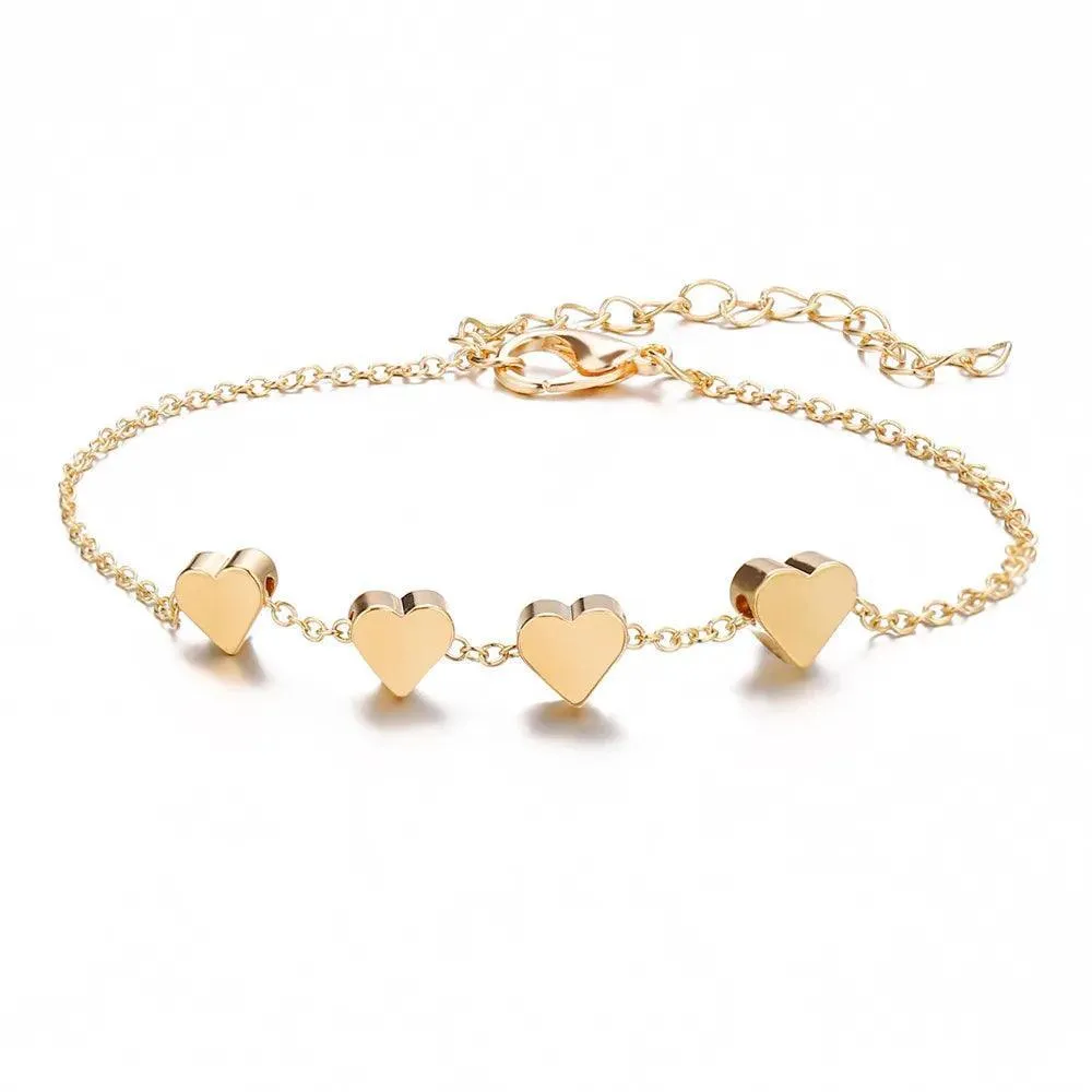 Radiant Heart Chain Bracelet: Y2K Zircon Women's Fashion Jewelry