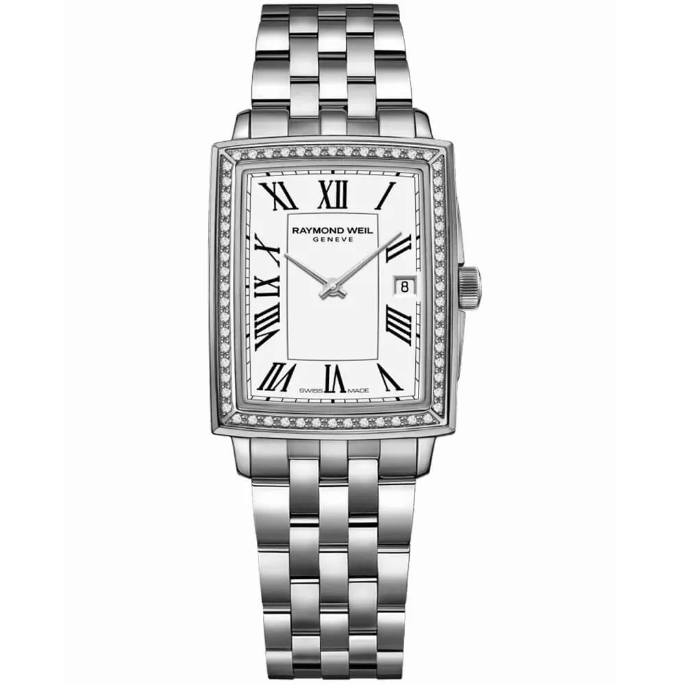 Raymond Weil Toccata Ladies Rectangular Diamond Watch 5925-STS-00300