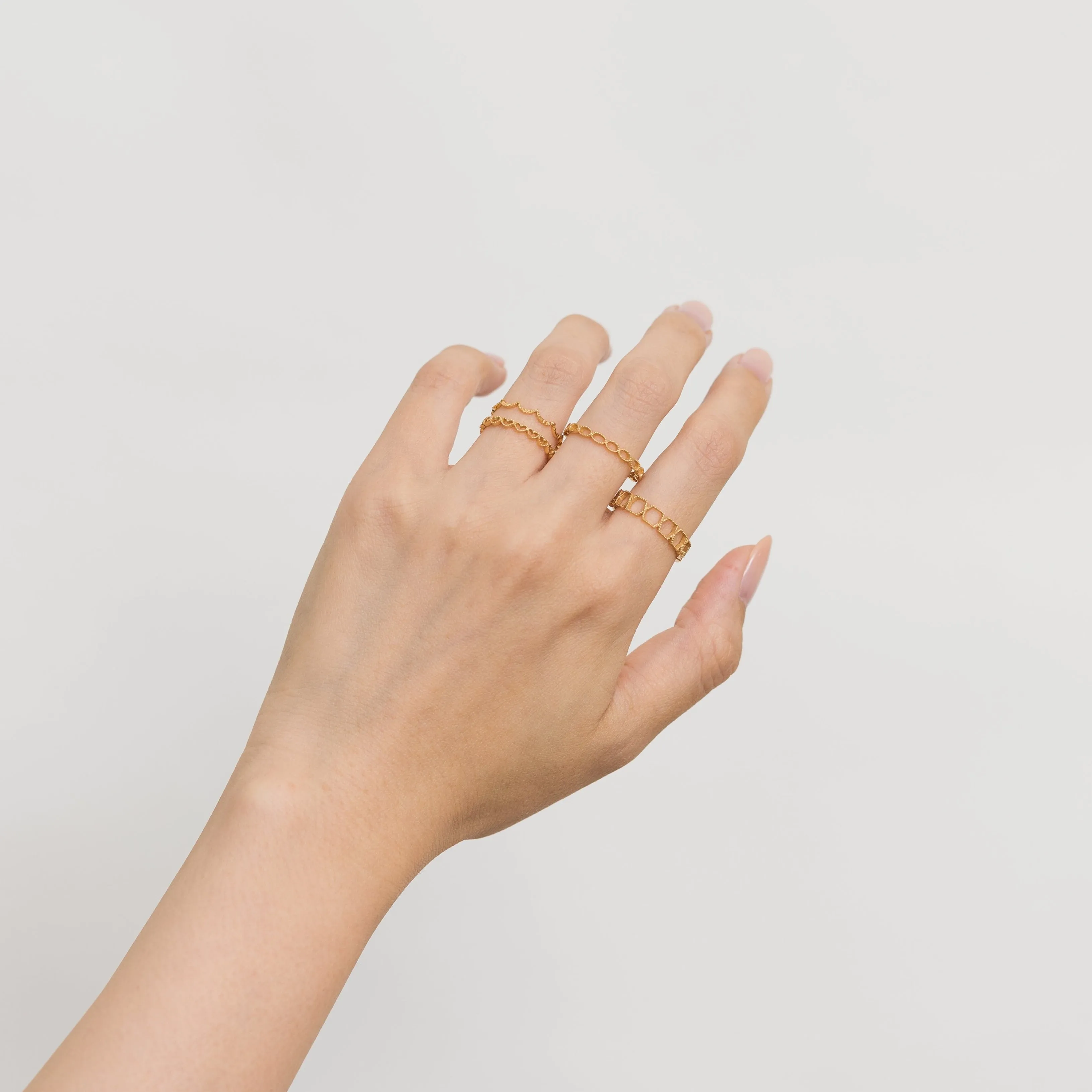 Repeat hexagon ring